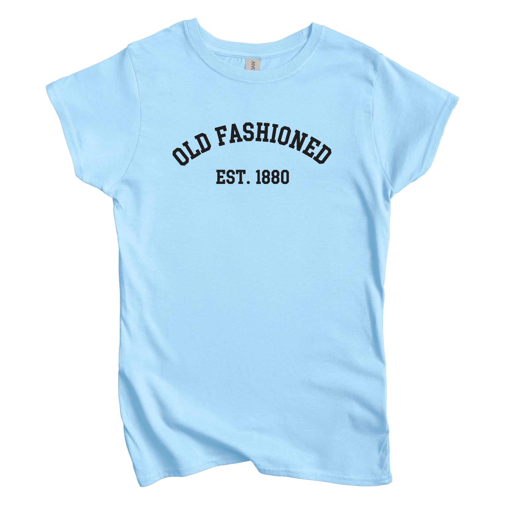 T-Shirts S / Light Blue Old Fashioned est 1880 Women's Tee