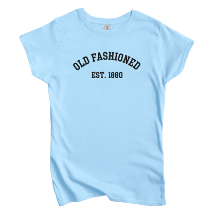 T-Shirts S / Light Blue Old Fashioned est 1880 Women's Tee