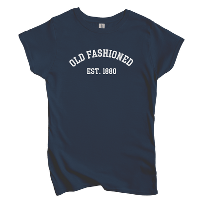 T-Shirts S / Navy Old Fashioned est 1880 Women's Tee