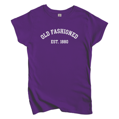 T-Shirts S / Purple Old Fashioned est 1880 Women's Tee