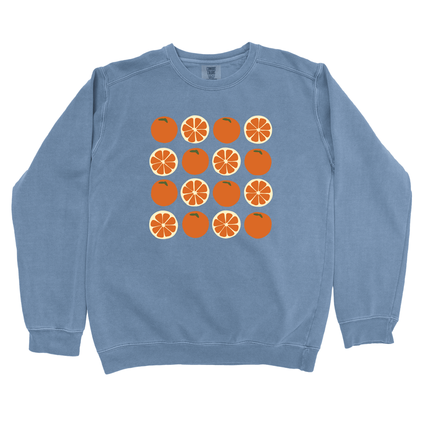 Sweatshirt Blue Jean / S Orange Grid Sweatshirt