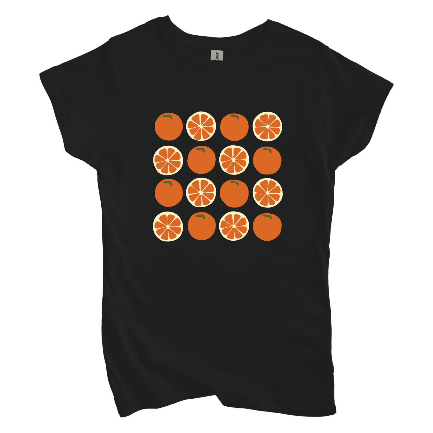 T-Shirt Black / S Orange Grid Women's Tee