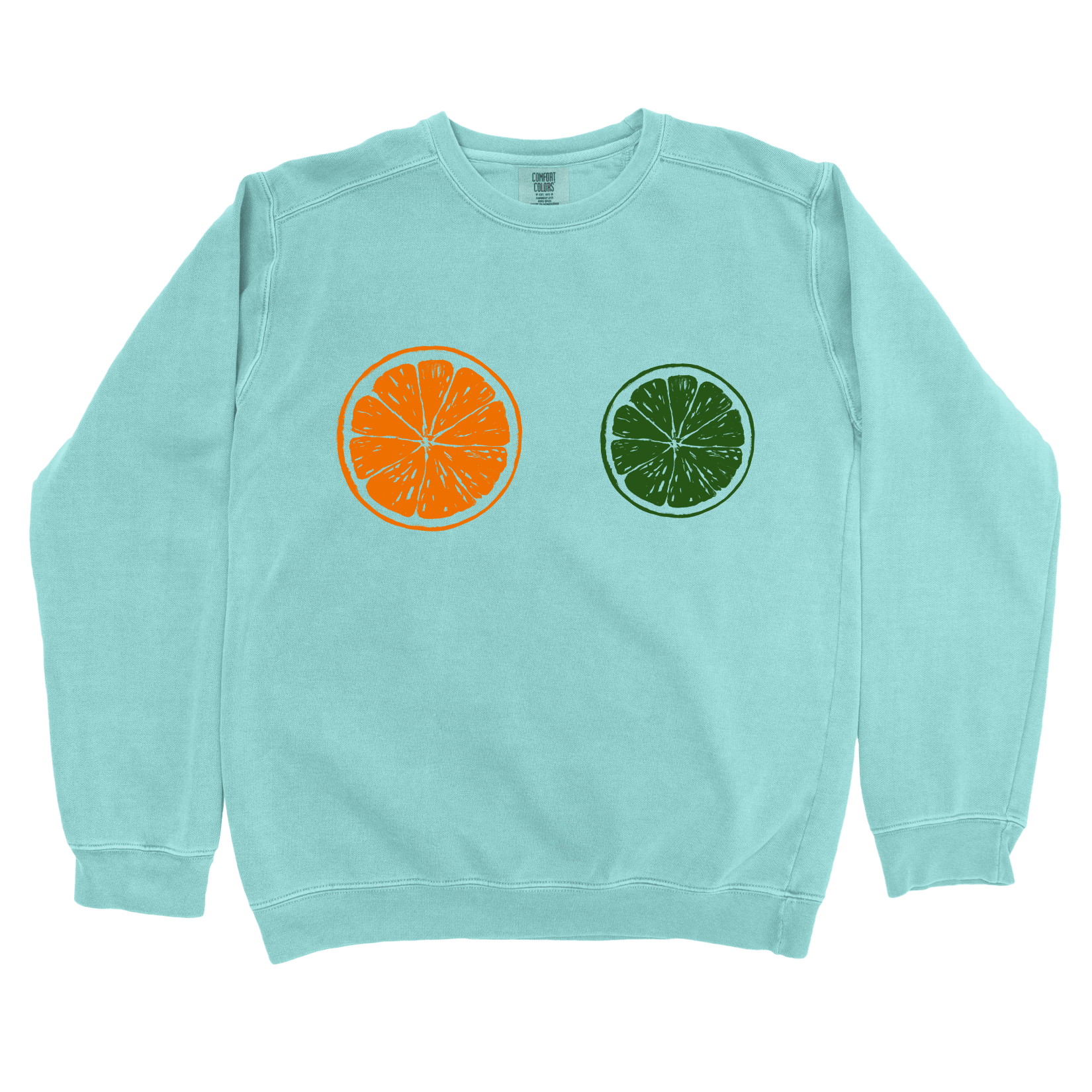 Sweatshirt Chalky Mint / S Orange Lime: LaeMab Sweatshirt