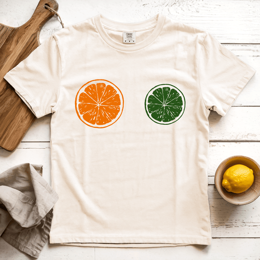 T-Shirt Ivory / S Orange Lime: LaeMab