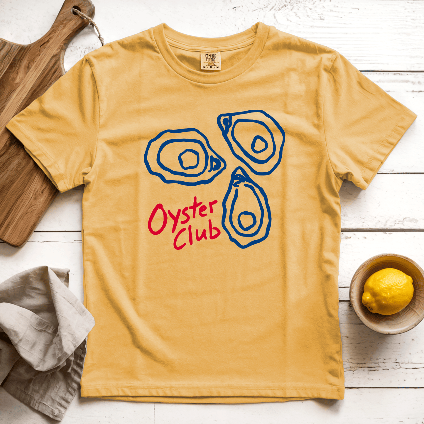 T-Shirt Mustard / S Oyster Club