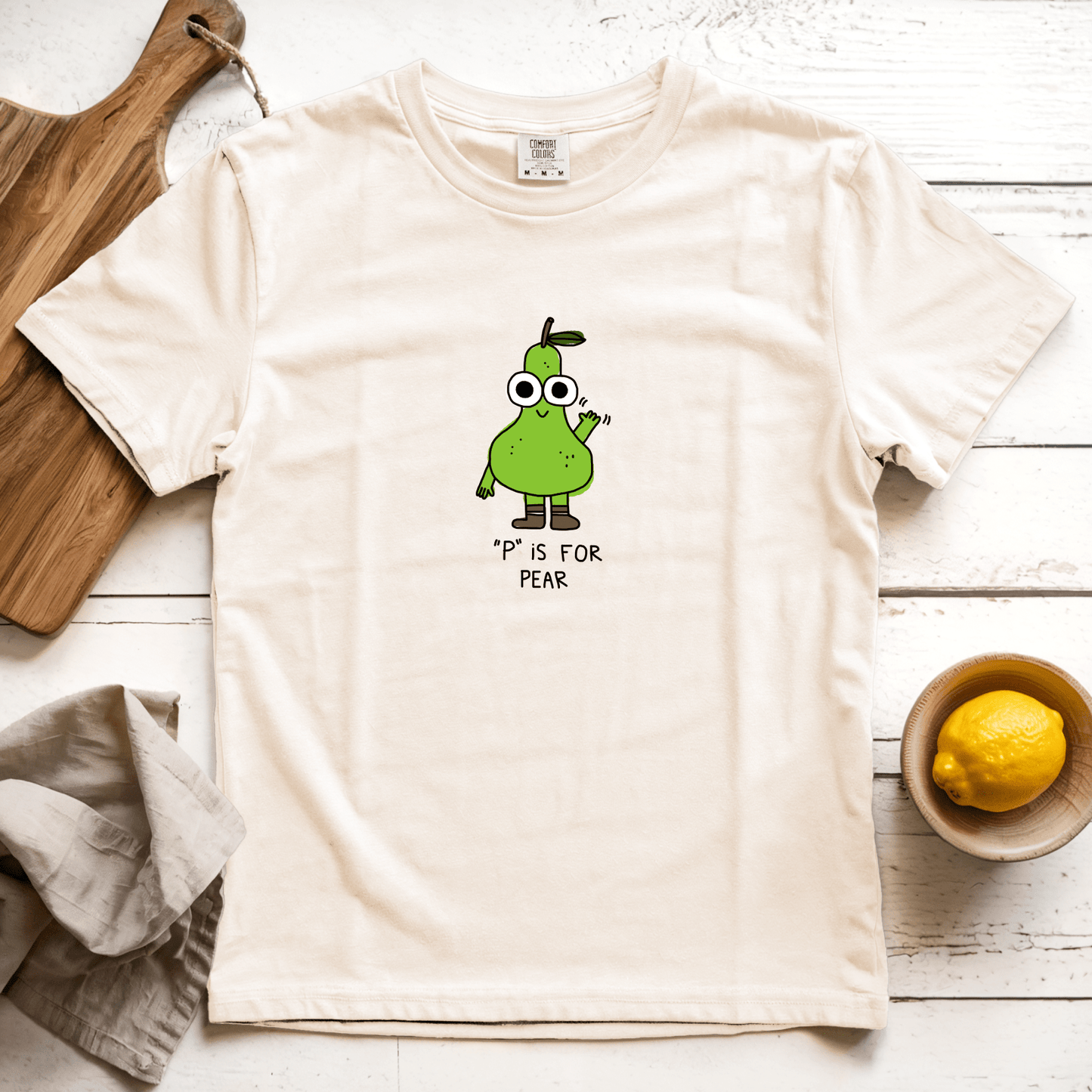T-Shirt Ivory / S P is for Pear: Longoland