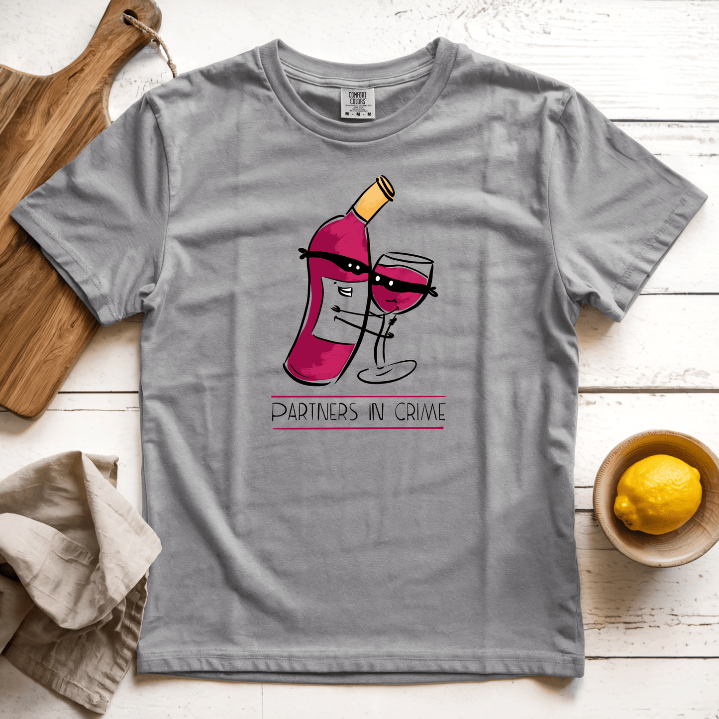 T-Shirt Grey / S Partners in Wine: Micro Barbi