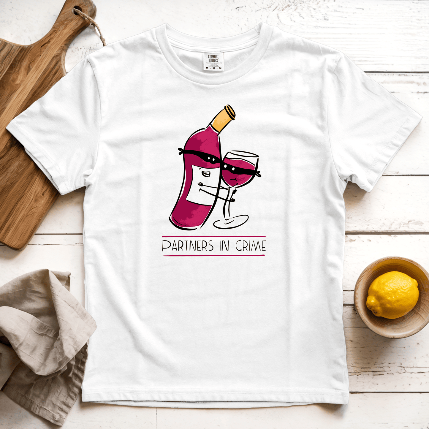 T-Shirt White / S Partners in Wine: Micro Barbi