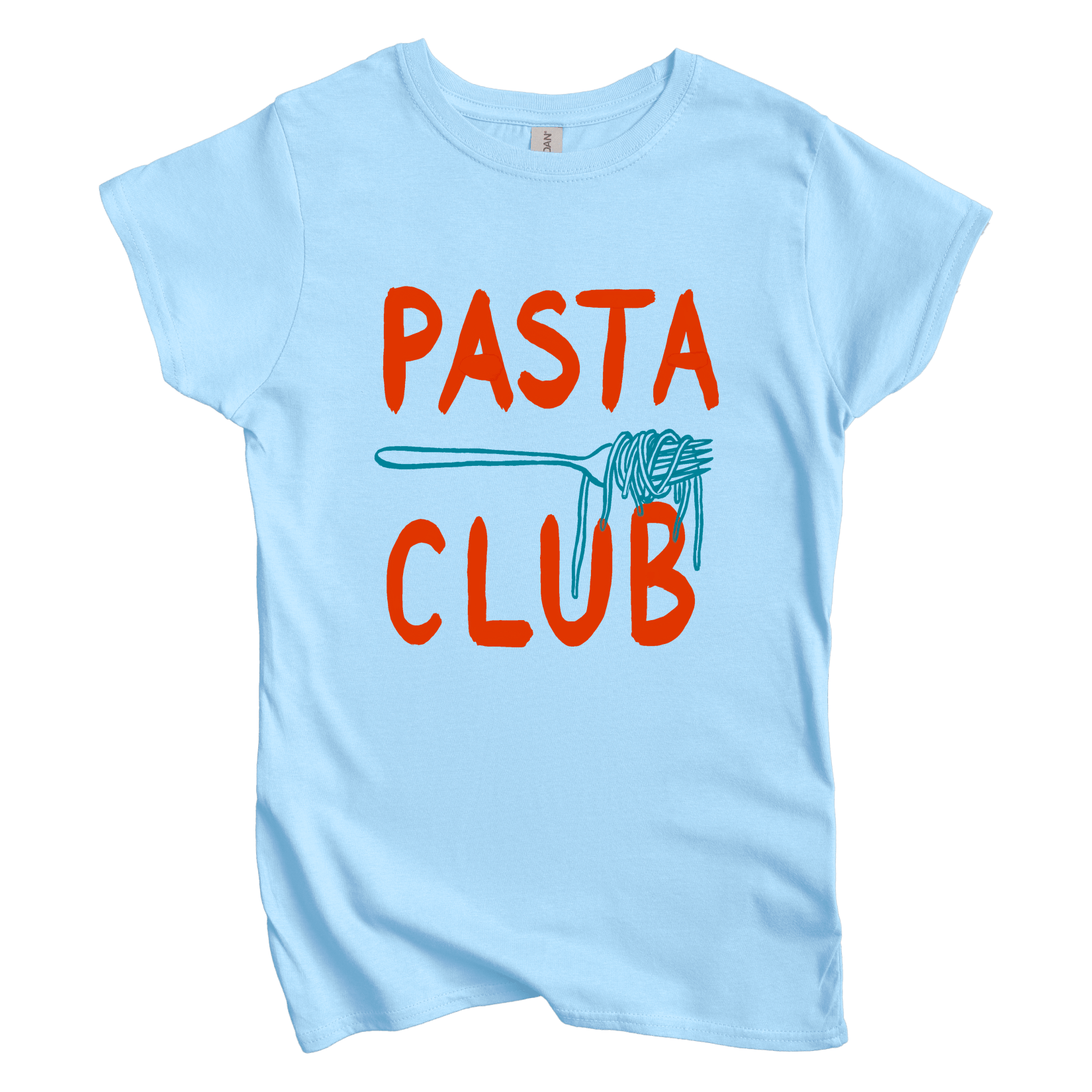 T-Shirt S / Light Blue Pasta Club Women's Tee