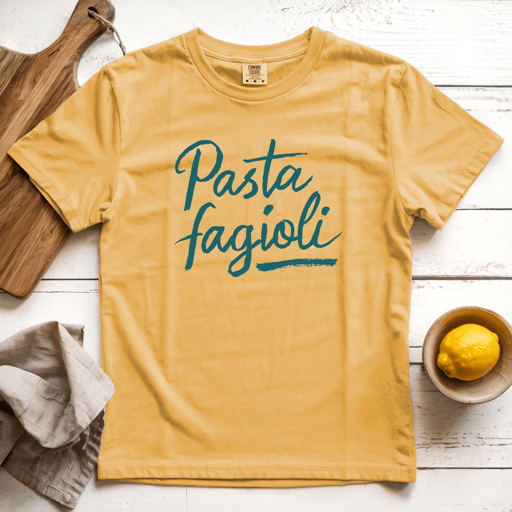 T-Shirt Mustard / S Pasta Fagioli