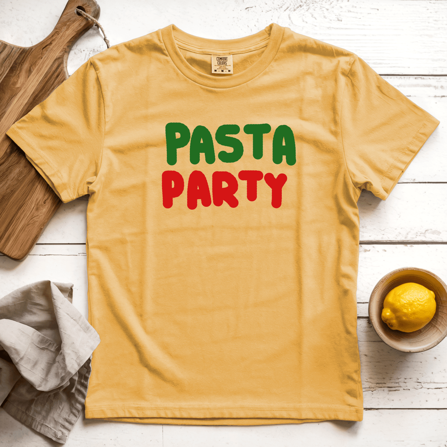 T-Shirt Mustard / S Pasta Party: Longoland