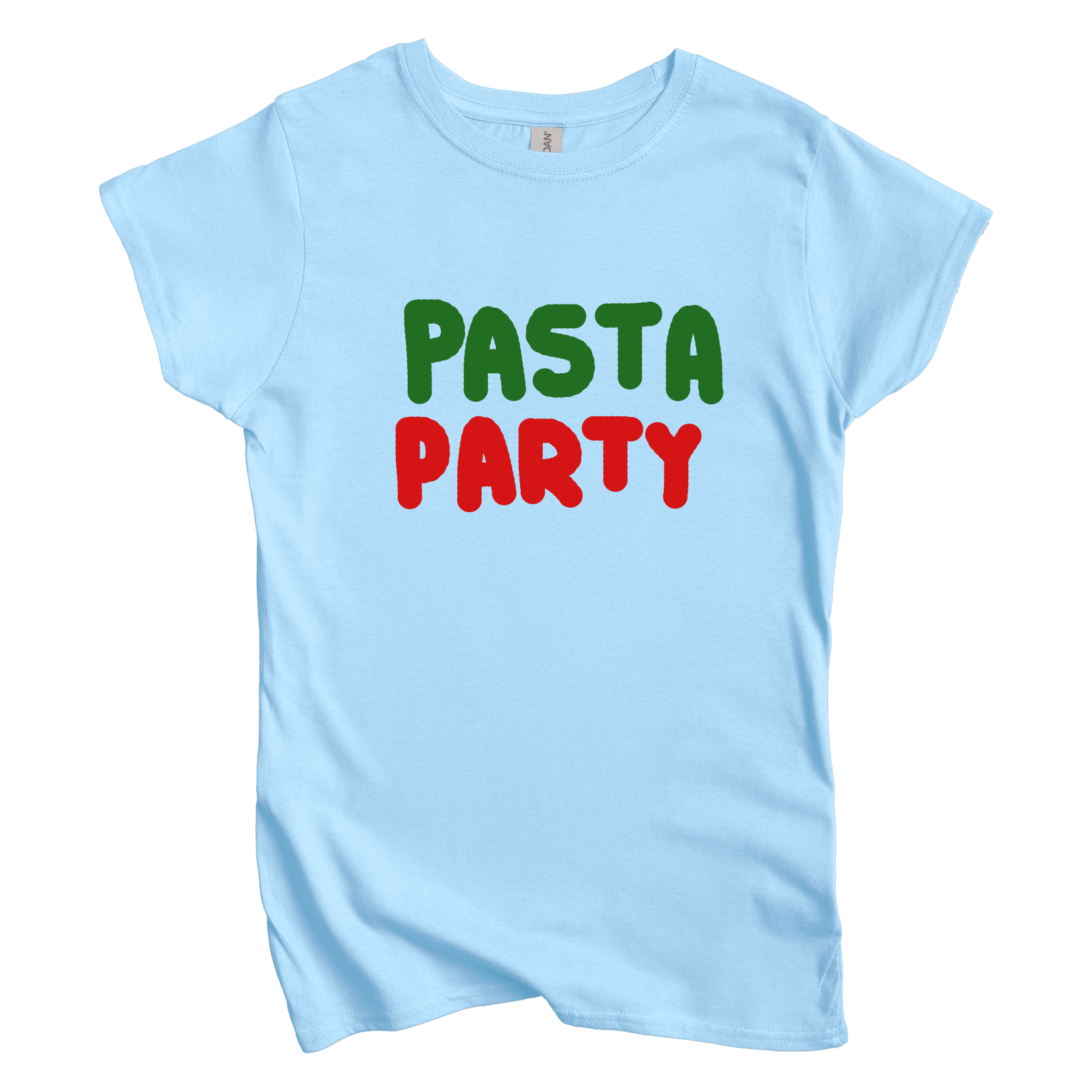 T-Shirt S / Light Blue Pasta Party: Longoland Women's Tee