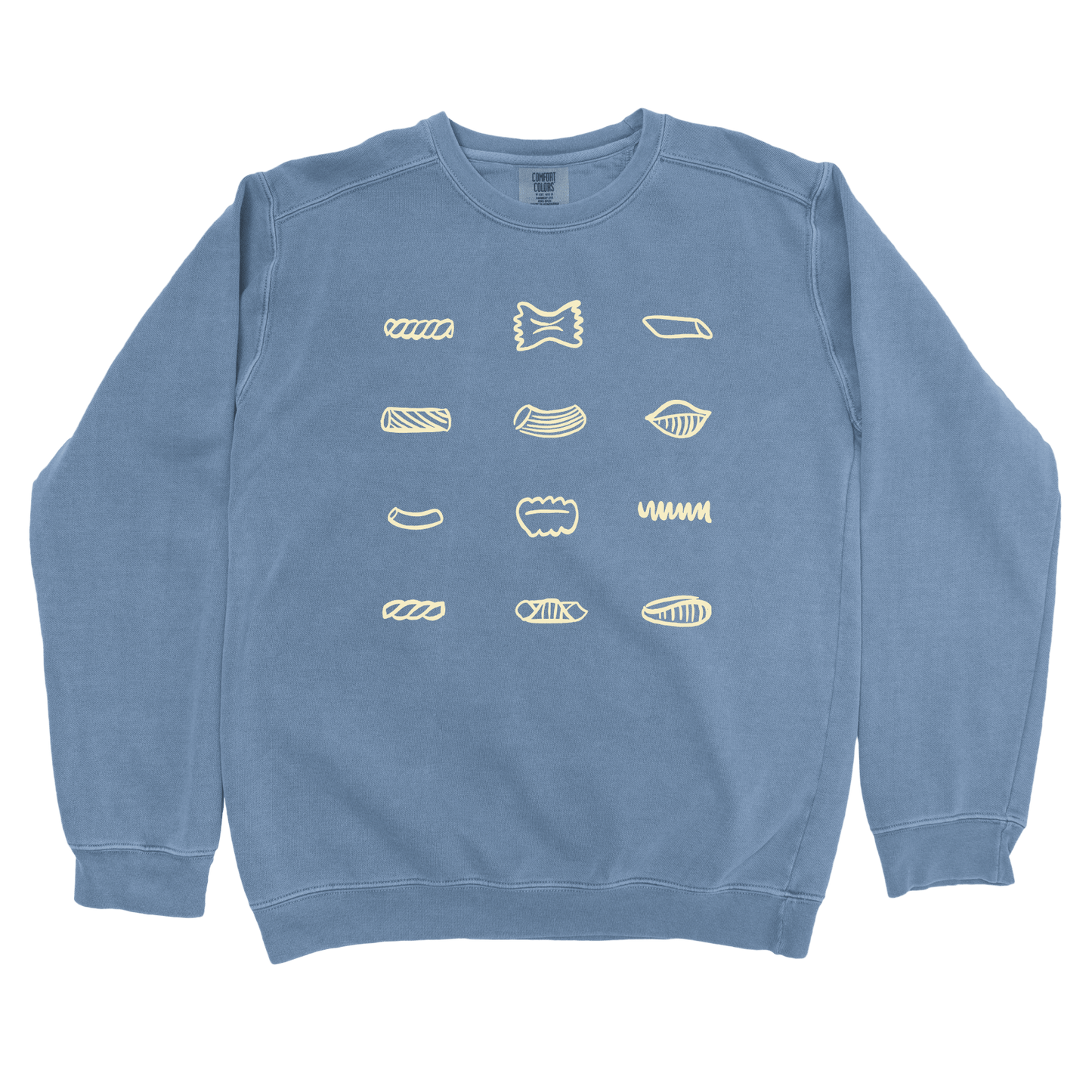 Sweatshirt Blue Jean / S Pasta Shapes Sweatshirt
