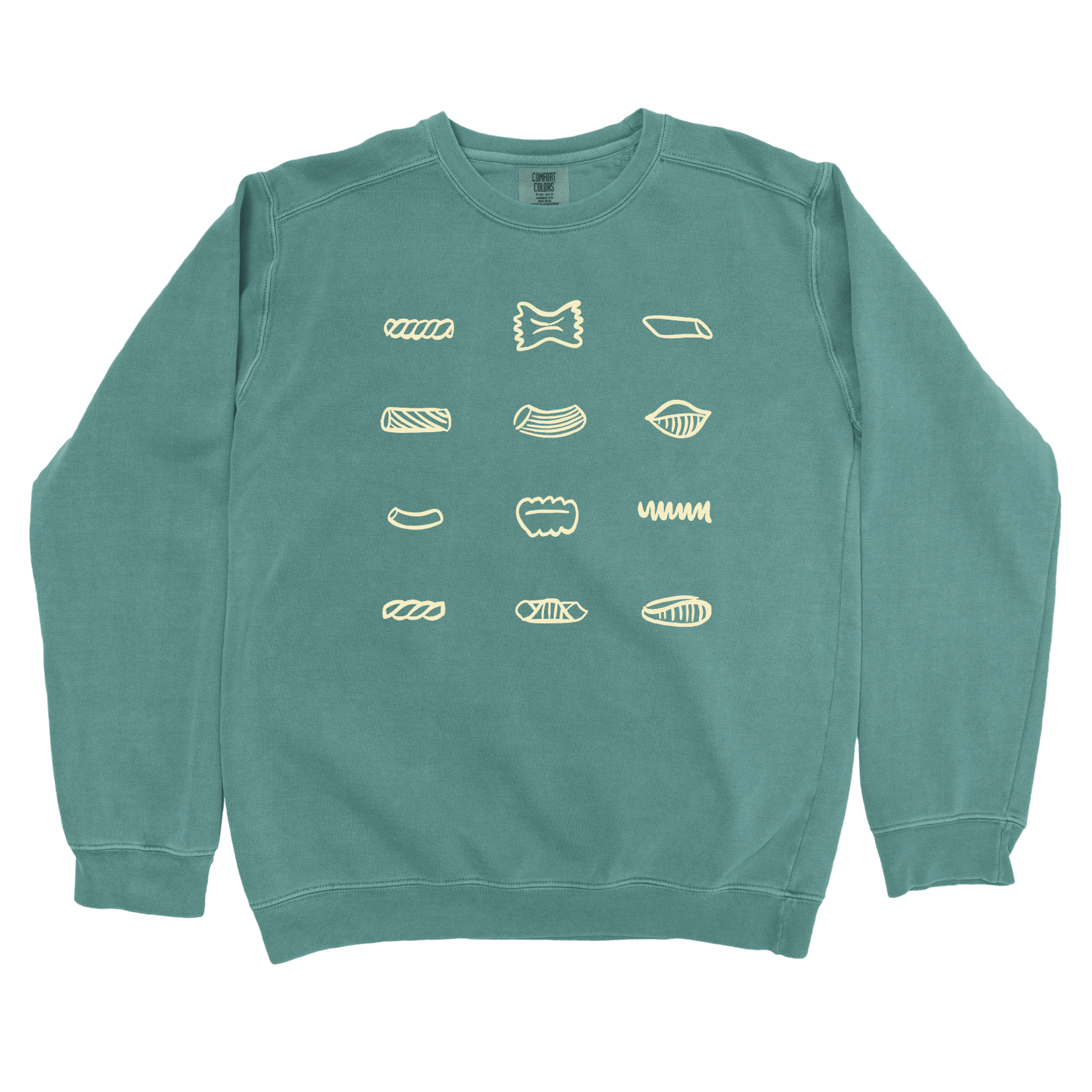 Sweatshirt Blue Spruce / S Pasta Shapes Sweatshirt