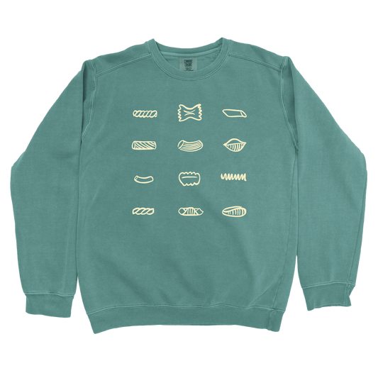 Sweatshirt Blue Spruce / S Pasta Shapes Sweatshirt