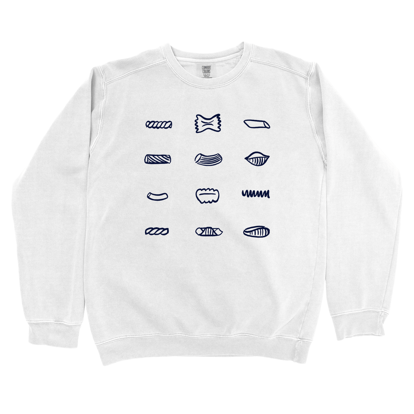 Sweatshirt White / L Pasta Shapes Sweatshirt