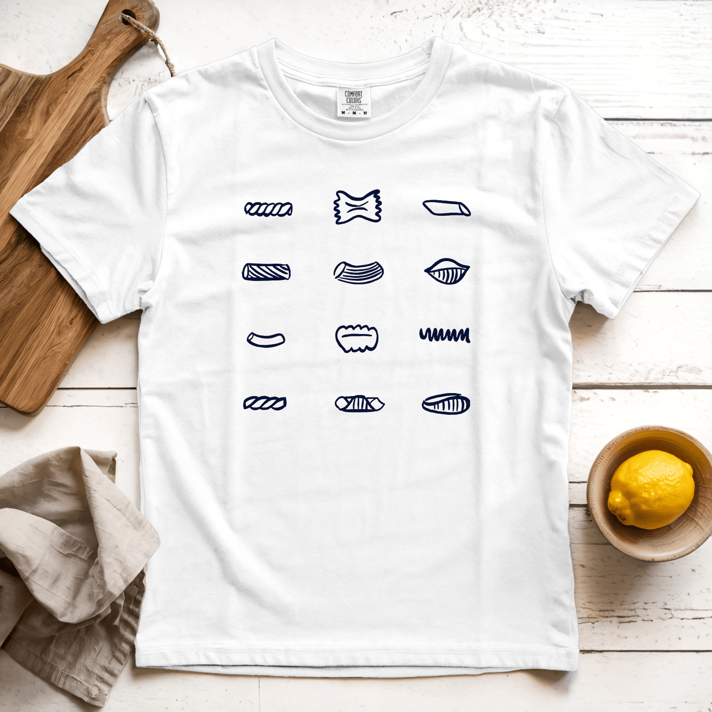 T-Shirt White / S Pasta Shapes