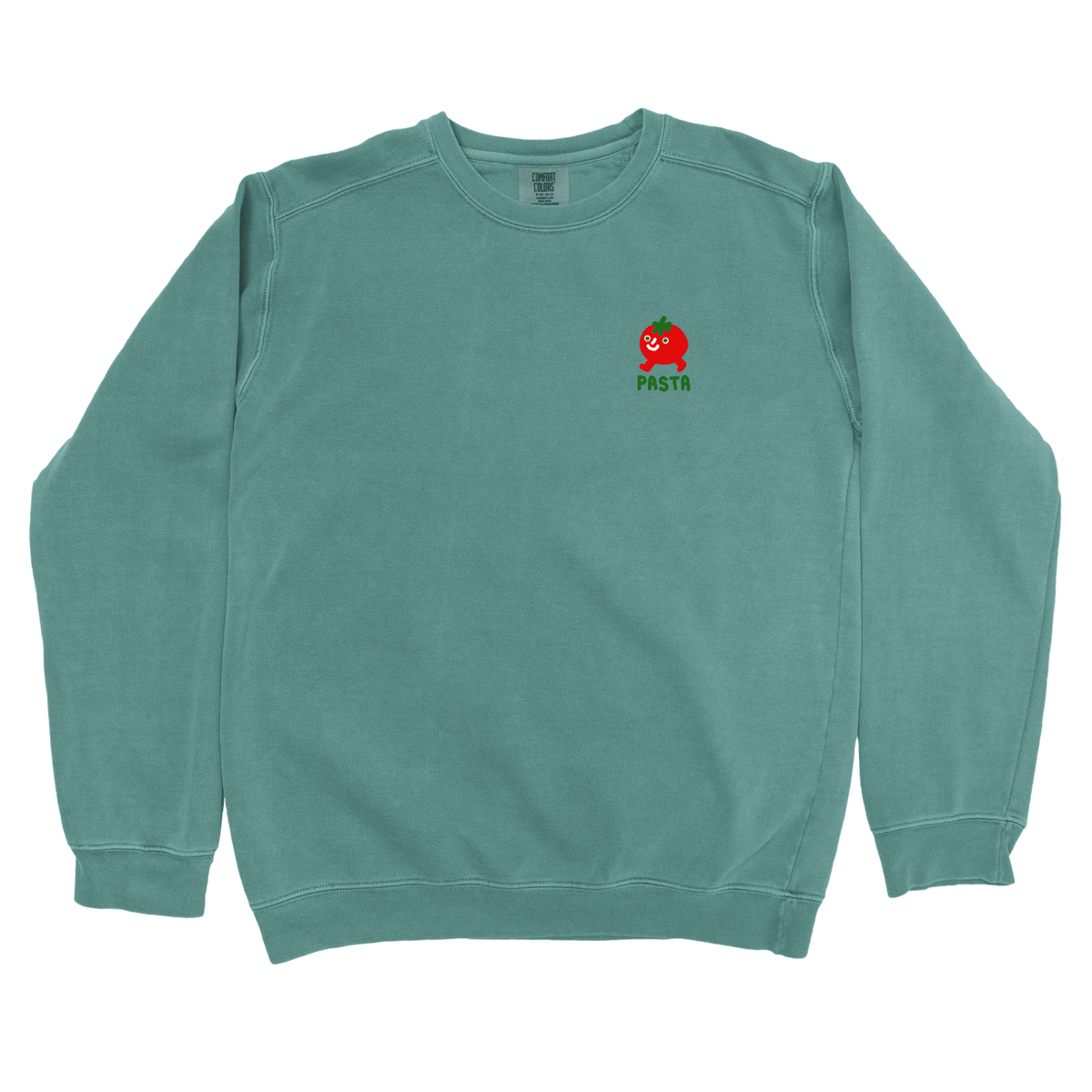 T-Shirts Blue Spruce / S Pasta Walking Tomato Left Chest: Longoland Sweatshirt