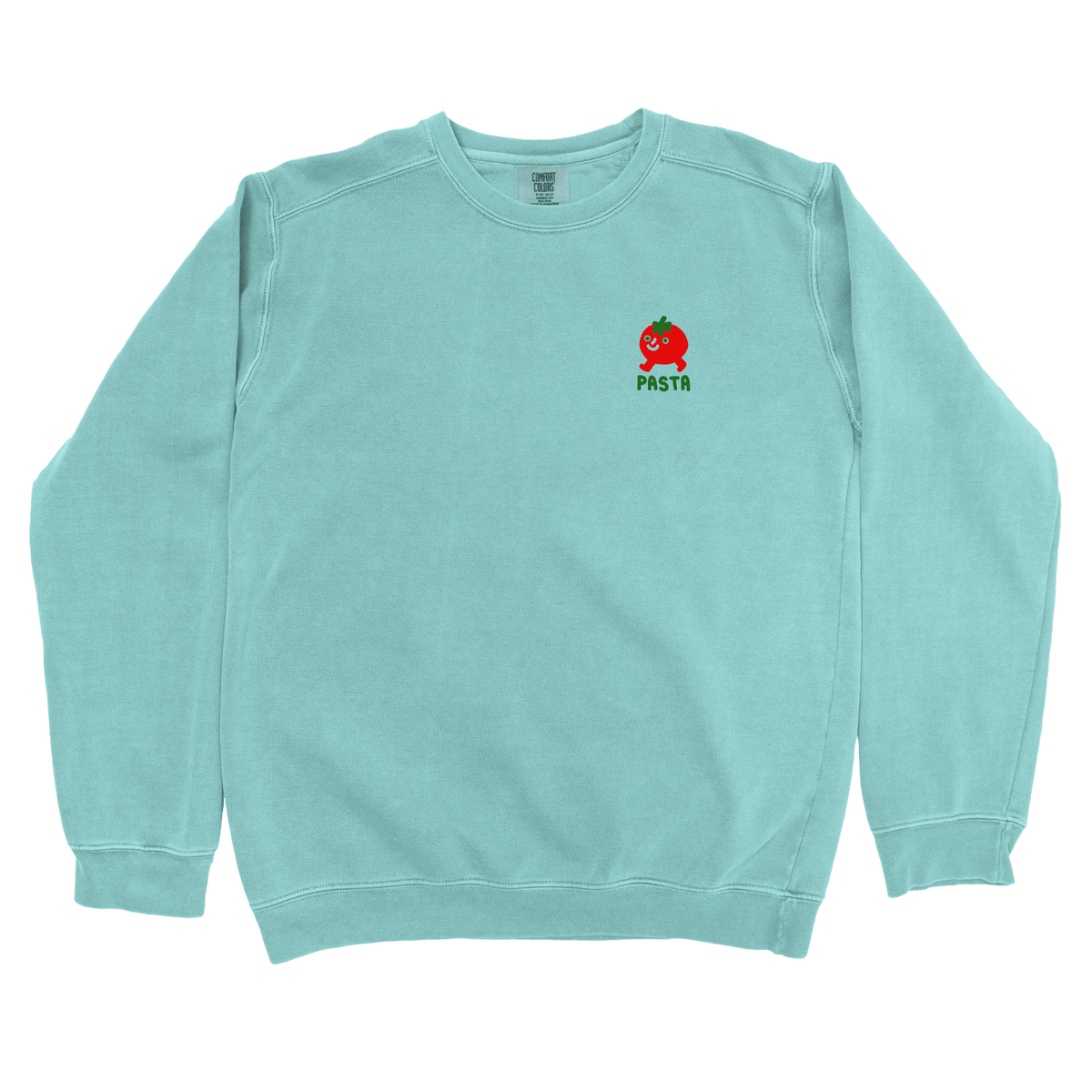 T-Shirts Chalky Mint / S Pasta Walking Tomato Left Chest: Longoland Sweatshirt