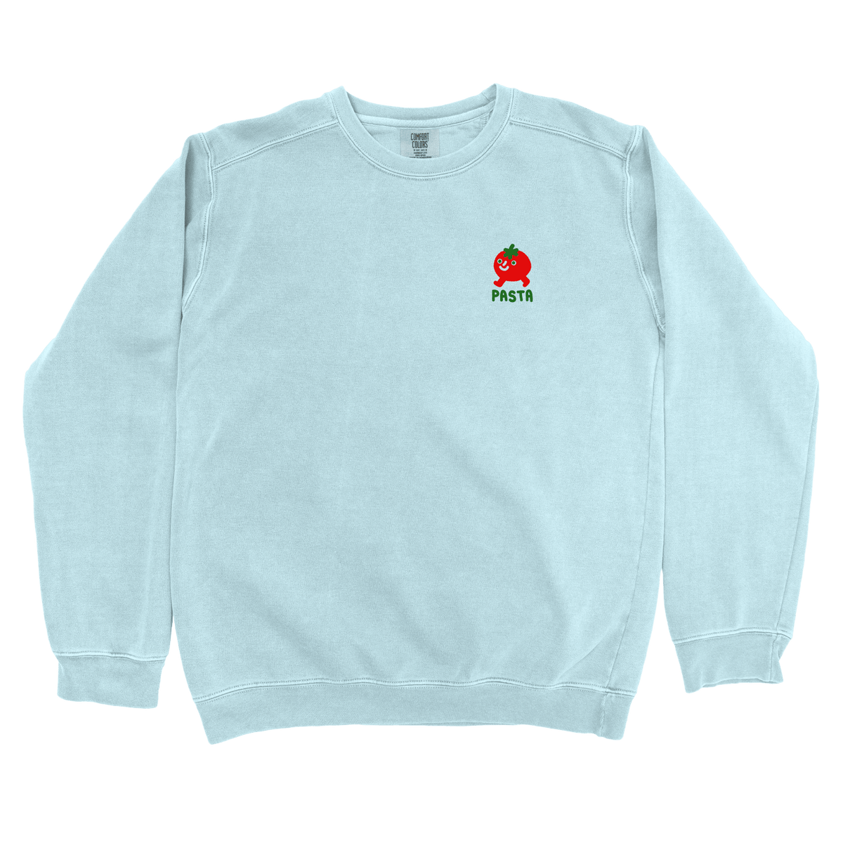 T-Shirts Chambray / S Pasta Walking Tomato Left Chest: Longoland Sweatshirt