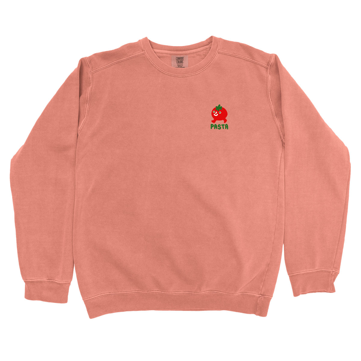 T-Shirts Terracotta / S Pasta Walking Tomato Left Chest: Longoland Sweatshirt