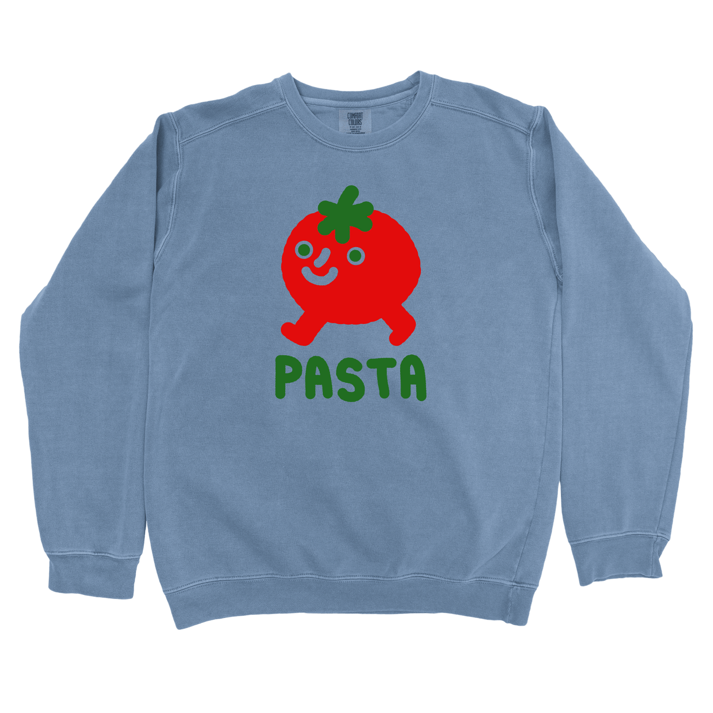 Sweatshirt Blue Jean / S Pasta Walking Tomato: Longoland Sweatshirt