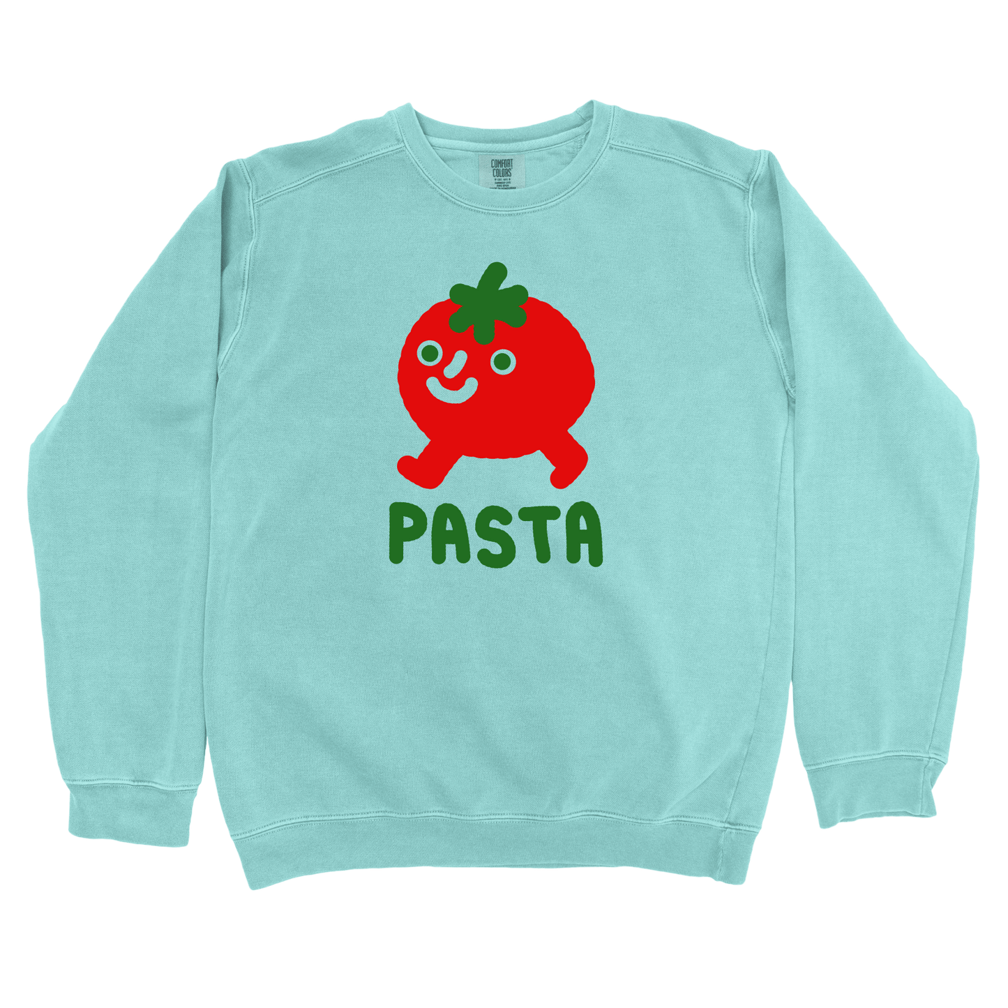Sweatshirt Chalky Mint / S Pasta Walking Tomato: Longoland Sweatshirt