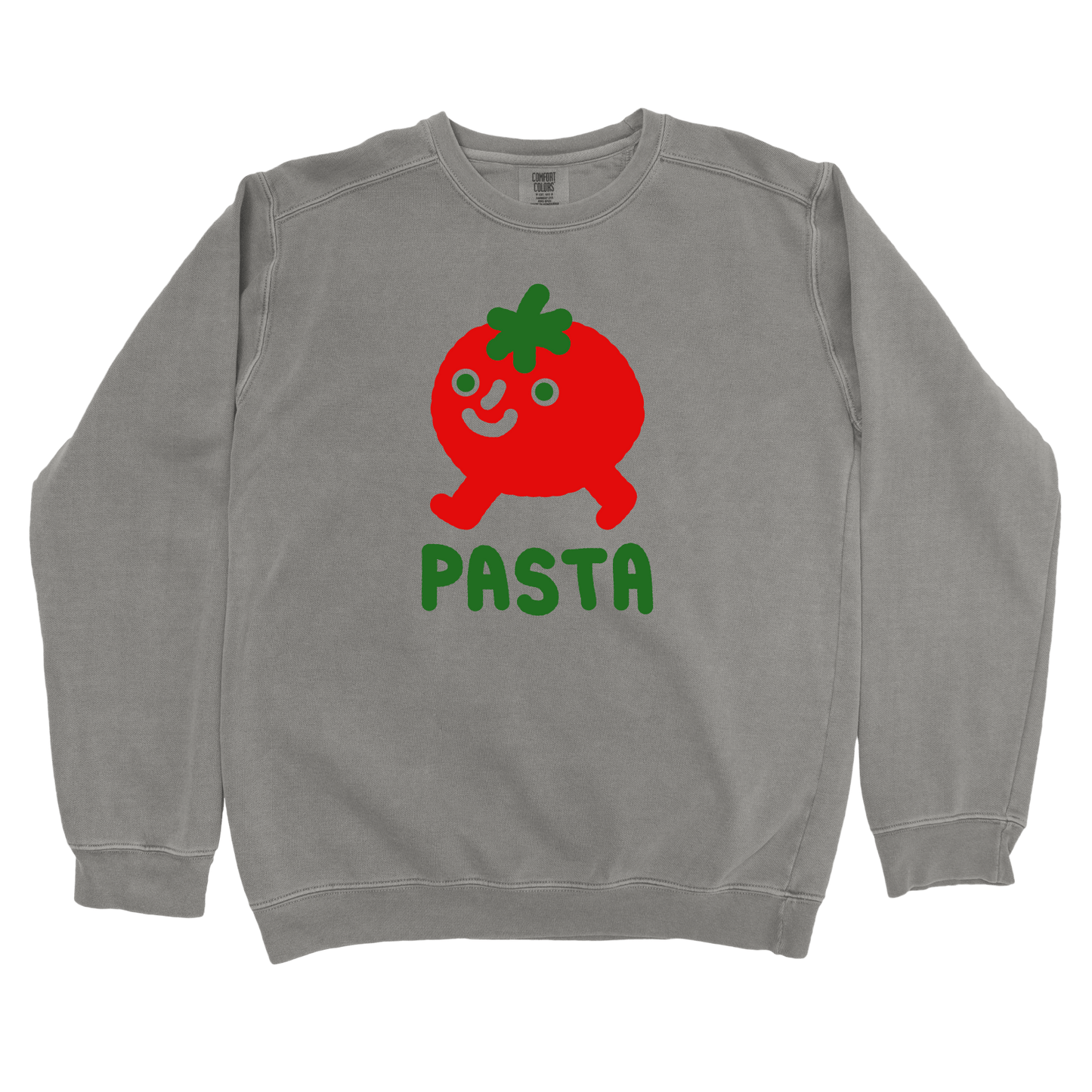 Sweatshirt Grey / S Pasta Walking Tomato: Longoland Sweatshirt