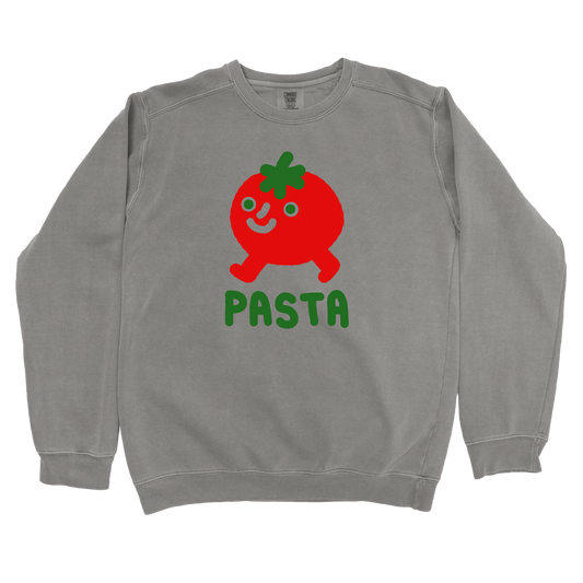 Sweatshirt Grey / S Pasta Walking Tomato: Longoland Sweatshirt