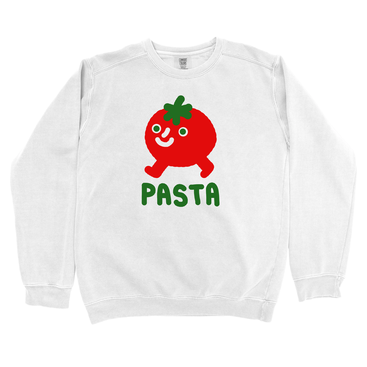 Sweatshirt White / S Pasta Walking Tomato: Longoland Sweatshirt