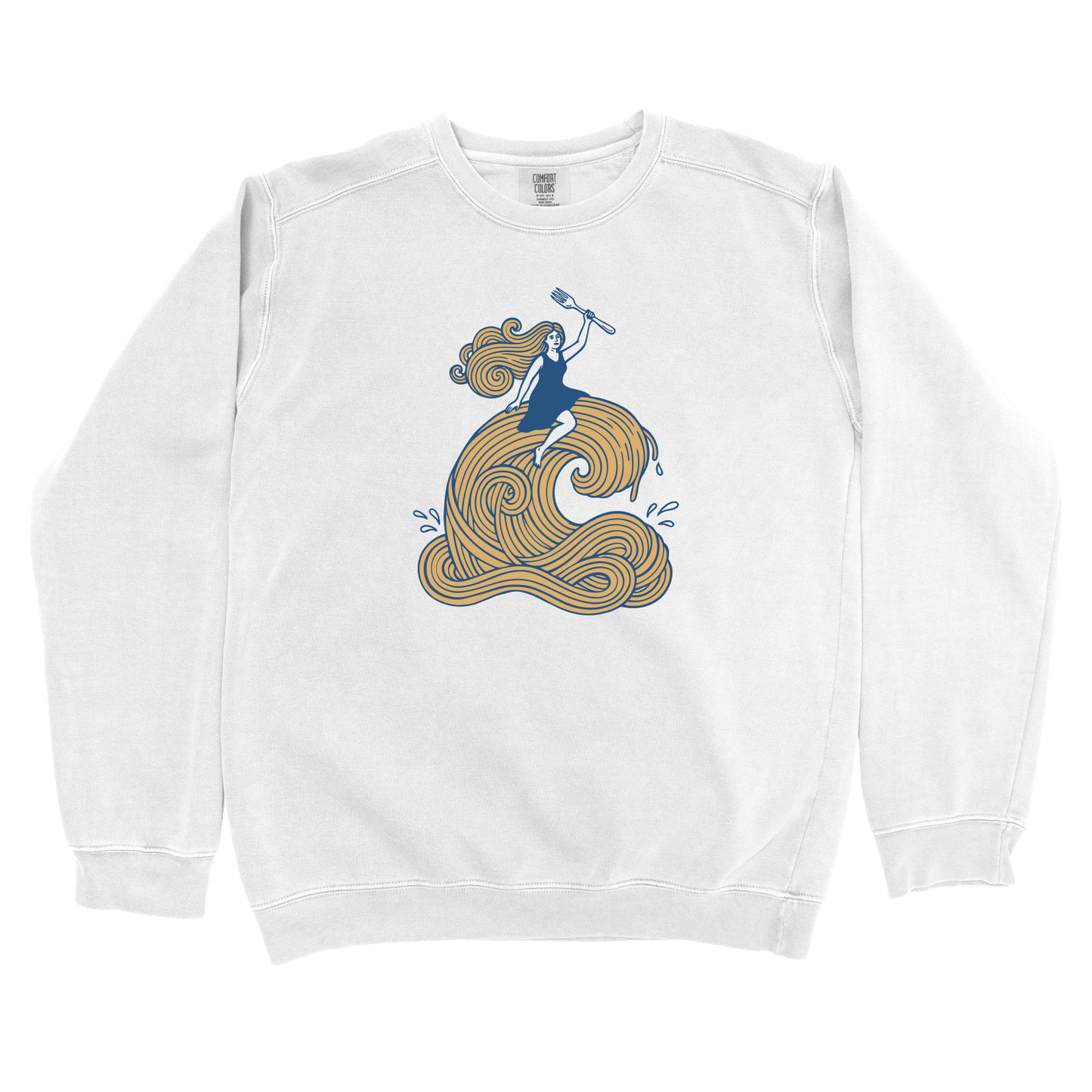 Sweatshirt White / S Pasta Wave Sweatshirt