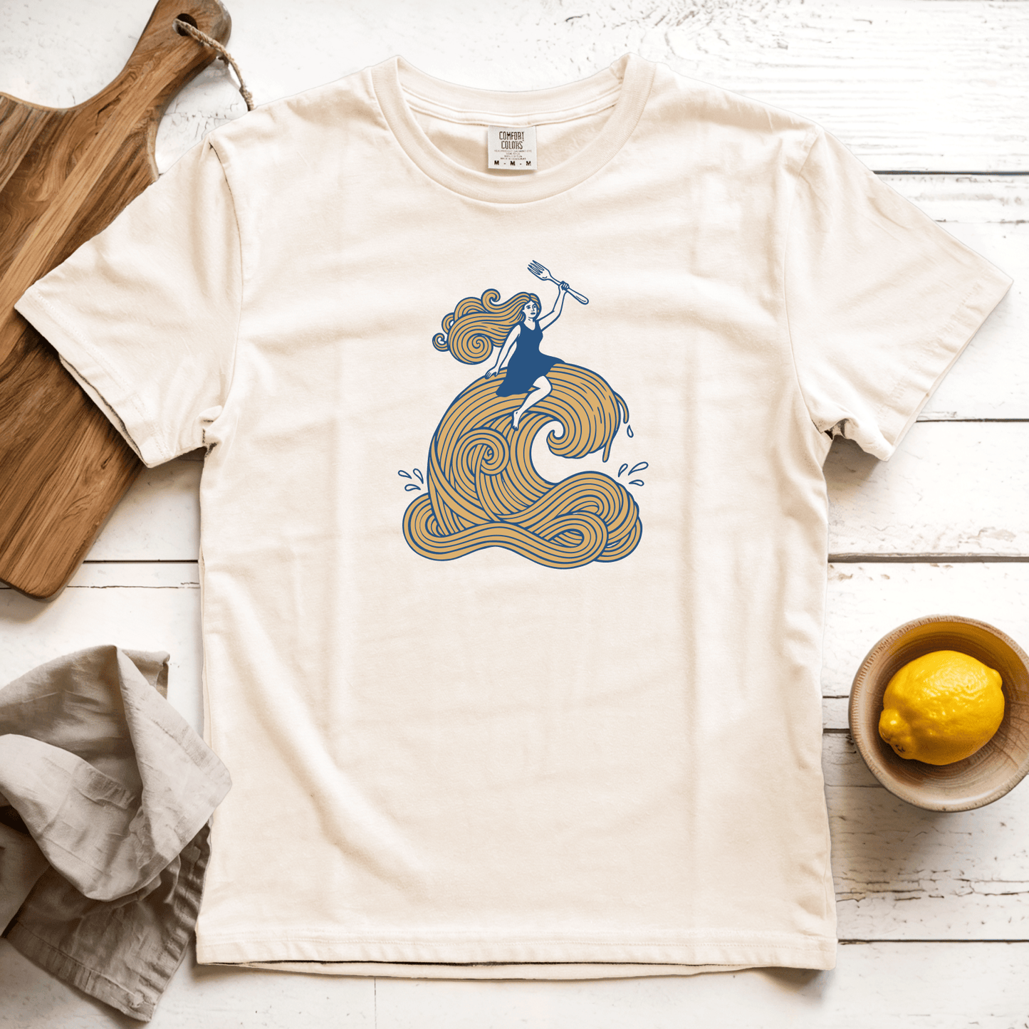 T-Shirt Ivory / S Pasta Wave