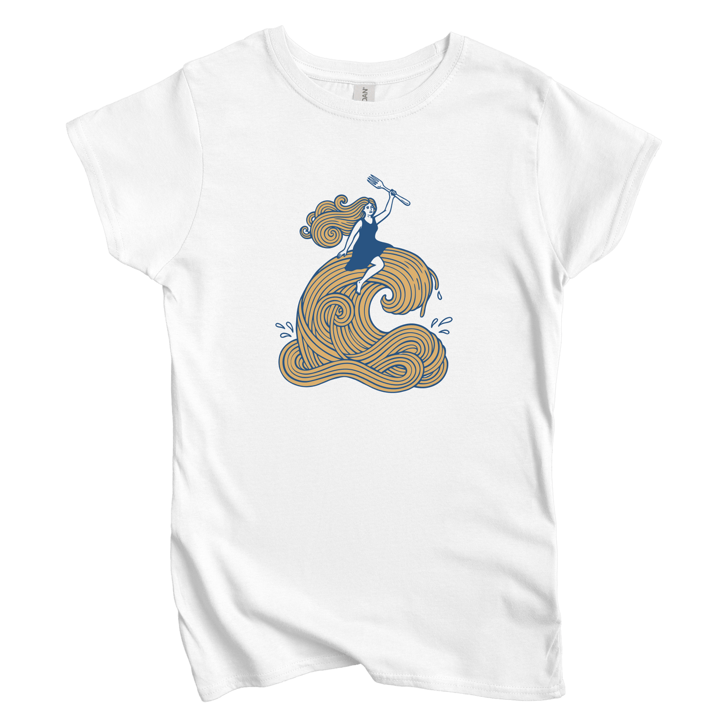 T-Shirts S / White Pasta Wave Women's Tee