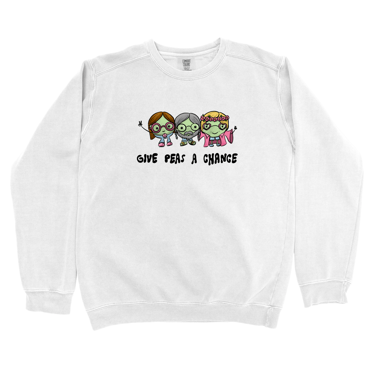 Sweatshirt White / S Peas: Micro Barbi Sweatshirt