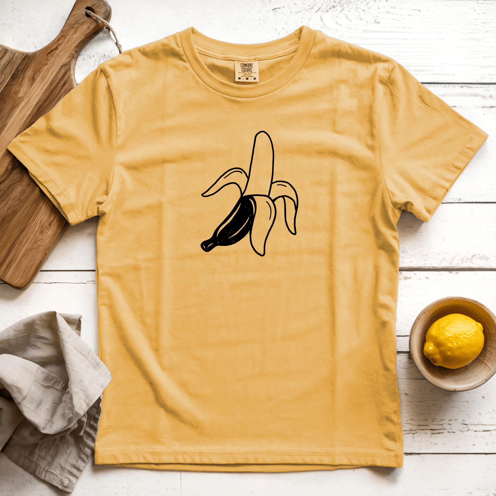 T-Shirt Mustard / S Peeled Banana