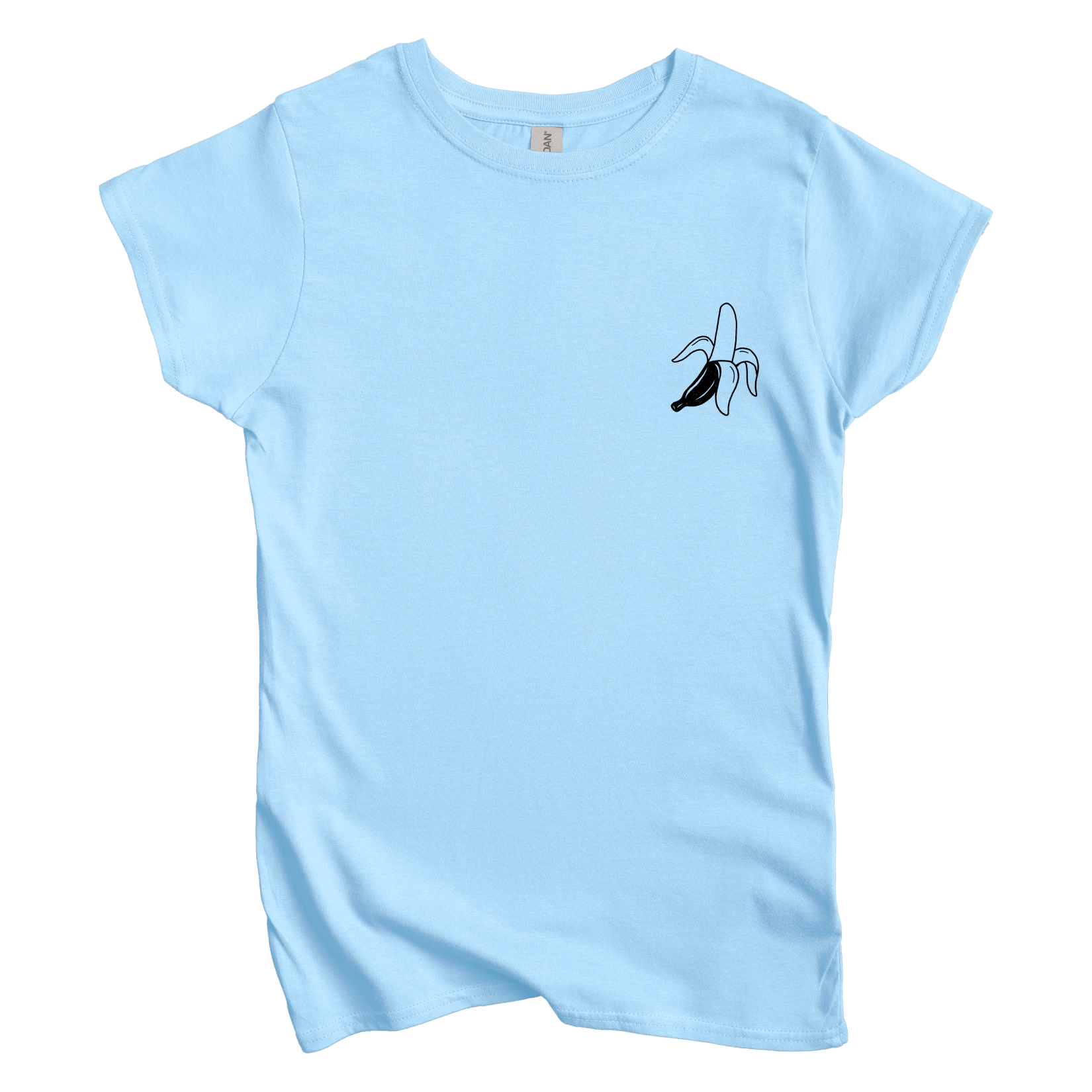 T-Shirt S / Light Blue Peeled Banana Women's Tee