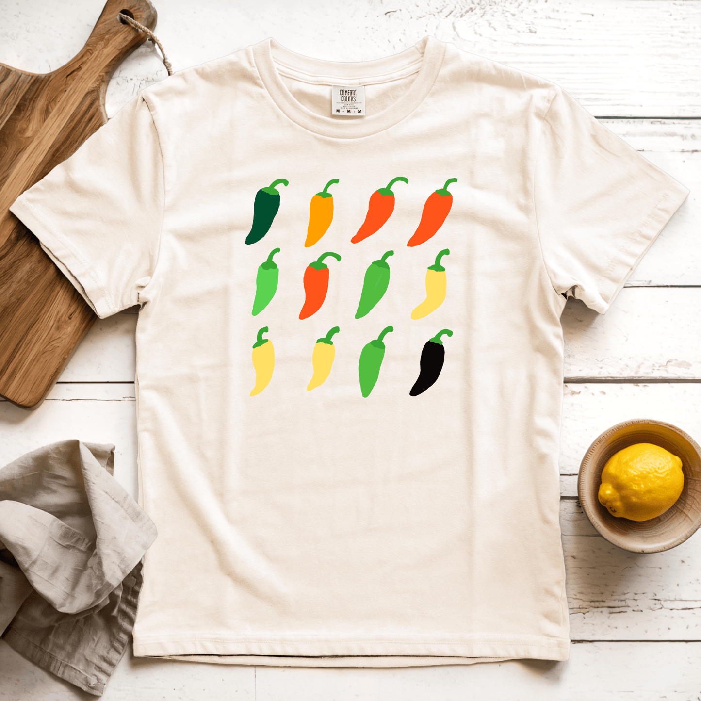 T-Shirt Ivory / S Pepper Grid