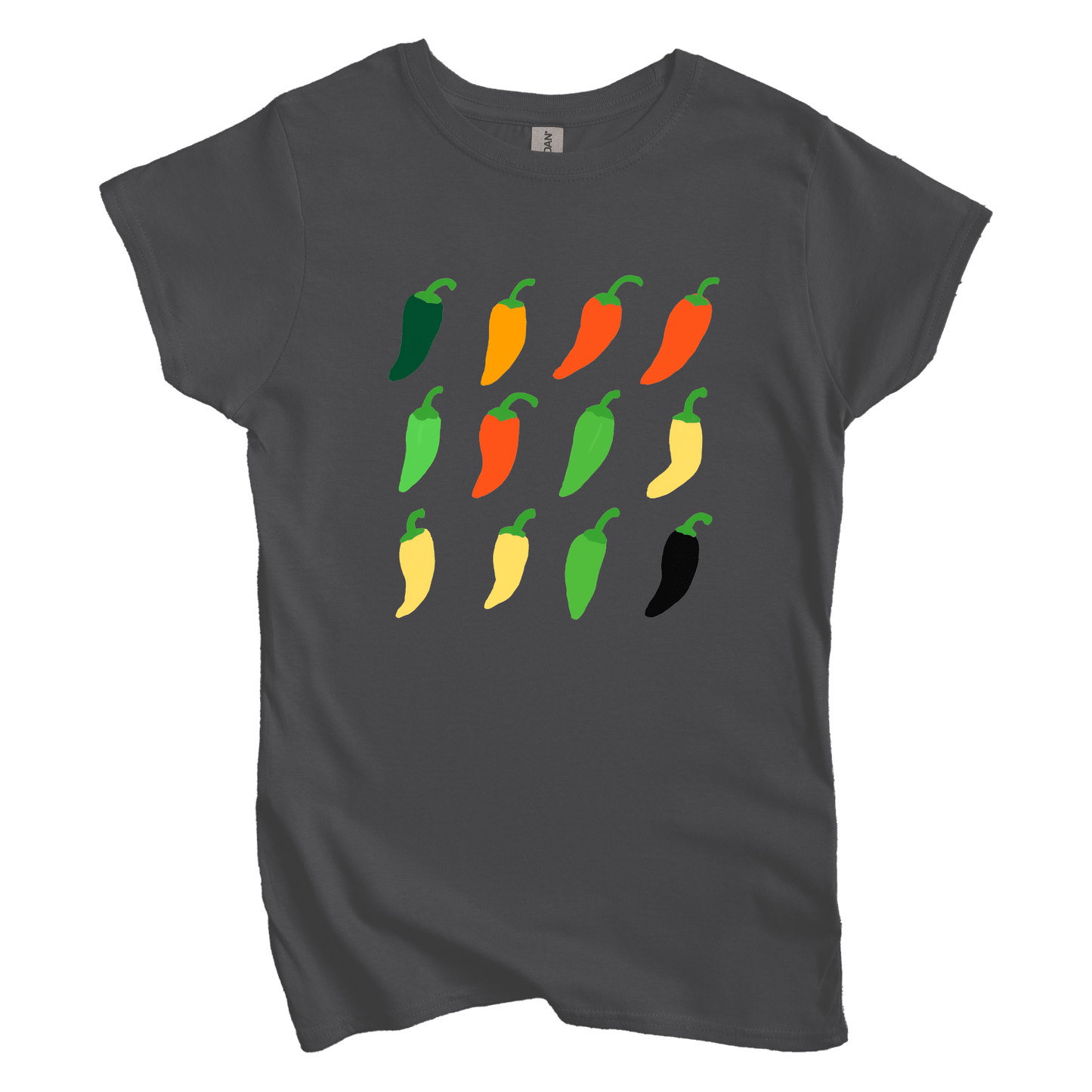 T-Shirt M / Charcoal Pepper Grid Women's Tee
