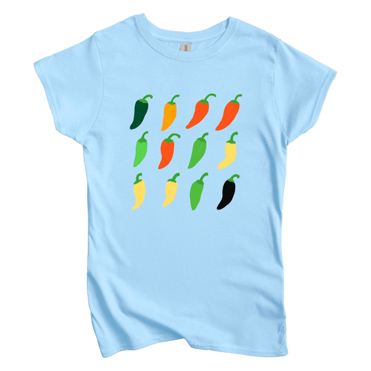 T-Shirt S / Light Blue Pepper Grid Women's Tee