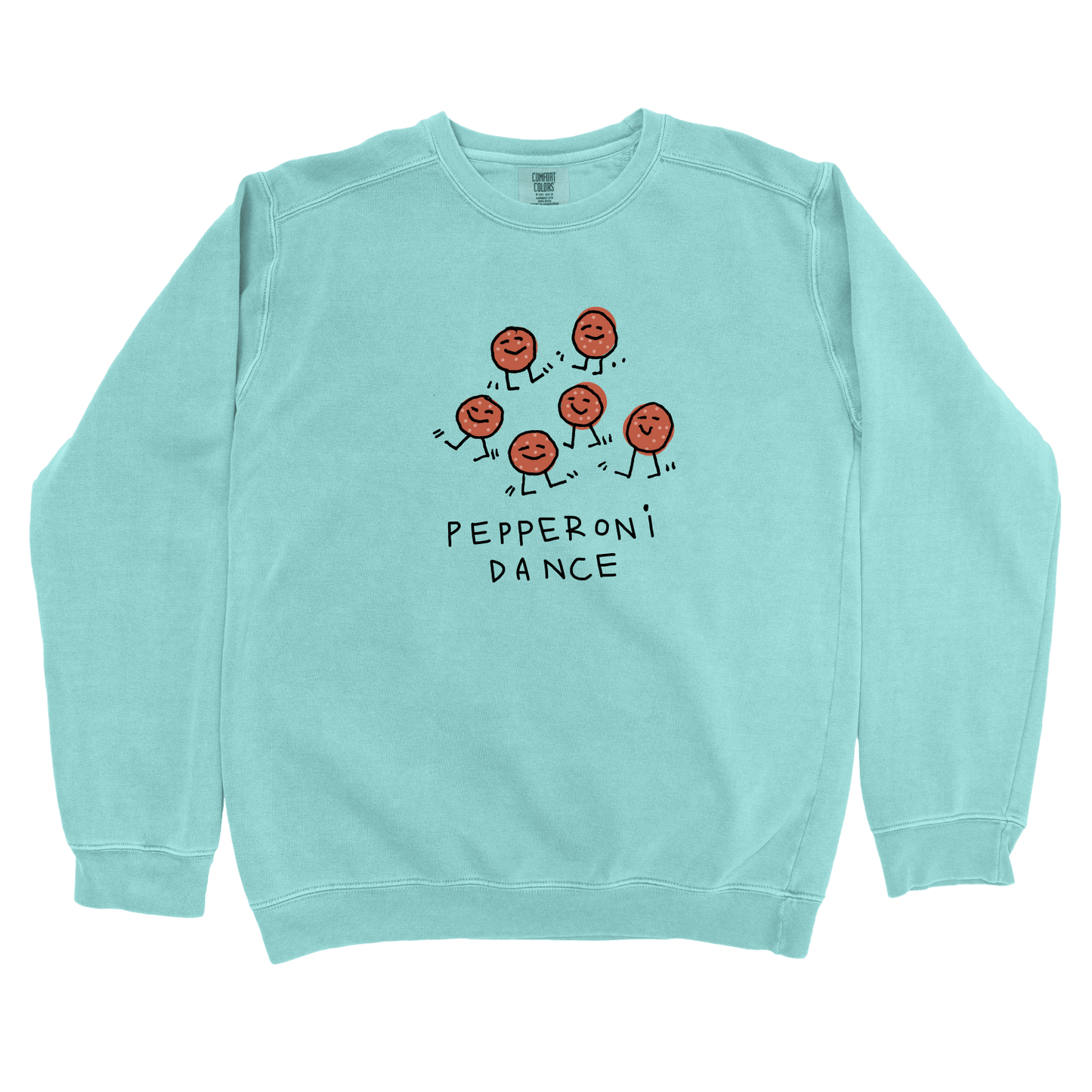 Sweatshirt Chalky Mint / S Pepperoni Dance: Longoland Sweatshirt