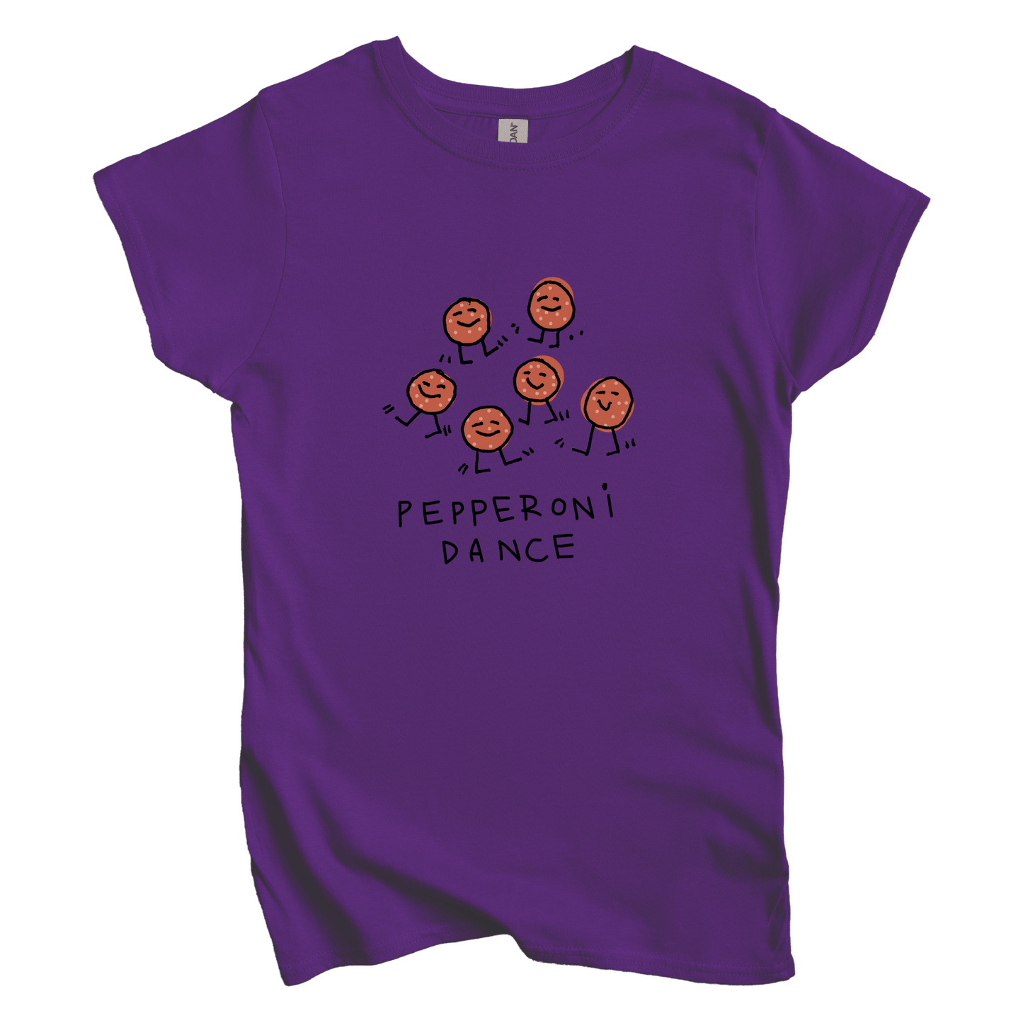 T-Shirt S / Purple Pepperoni Dance: Longoland Women's Tee