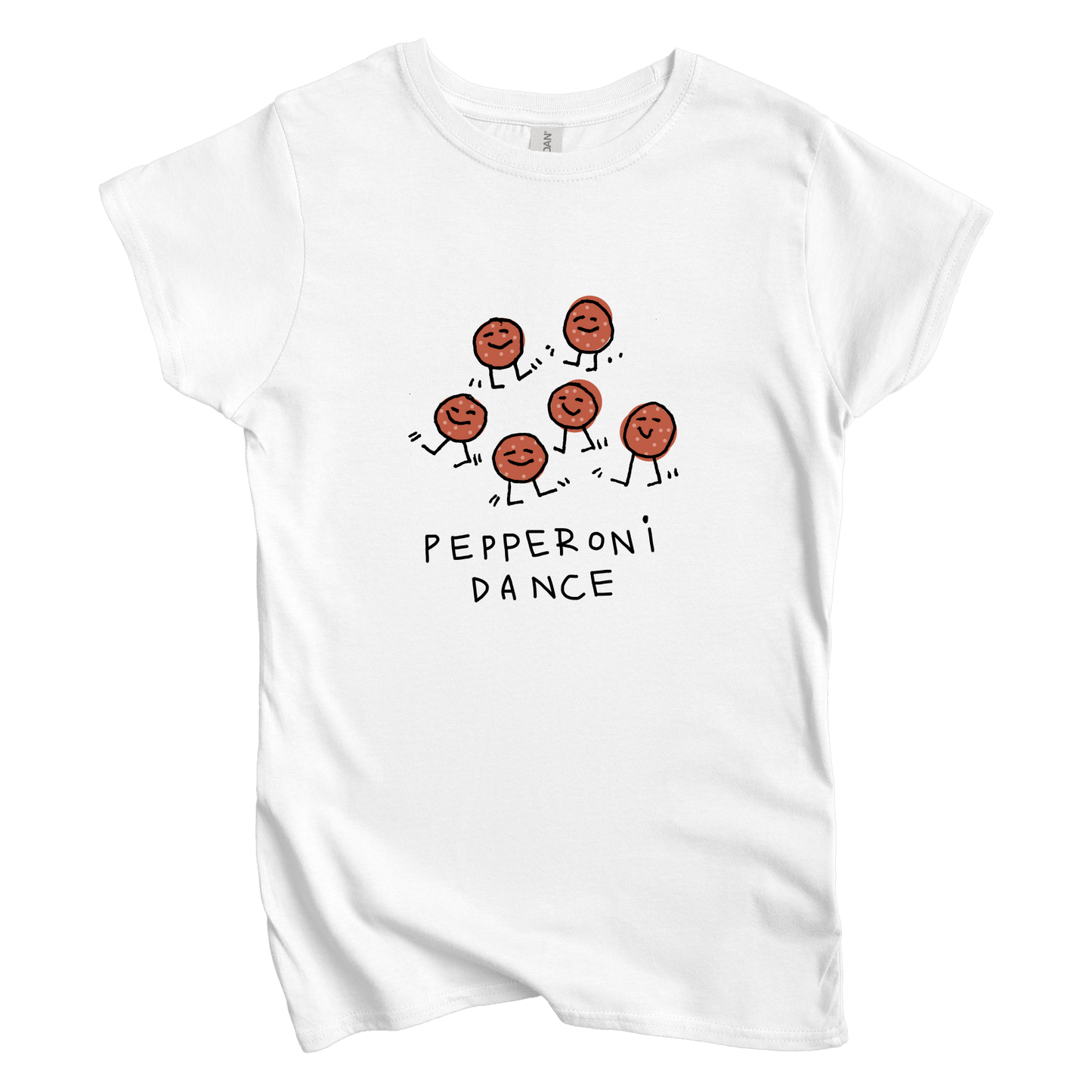 T-Shirt S / White Pepperoni Dance: Longoland Women's Tee
