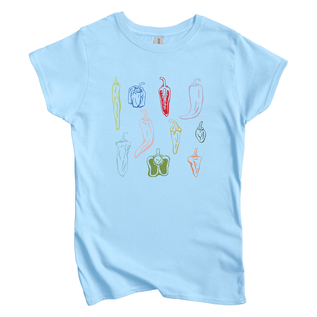 T-Shirts S / Light Blue Peppers: Sae Karepe Women's Tee