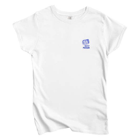 T-Shirts S / White Petit Poisson Left Chest: Longoland Women's Tee
