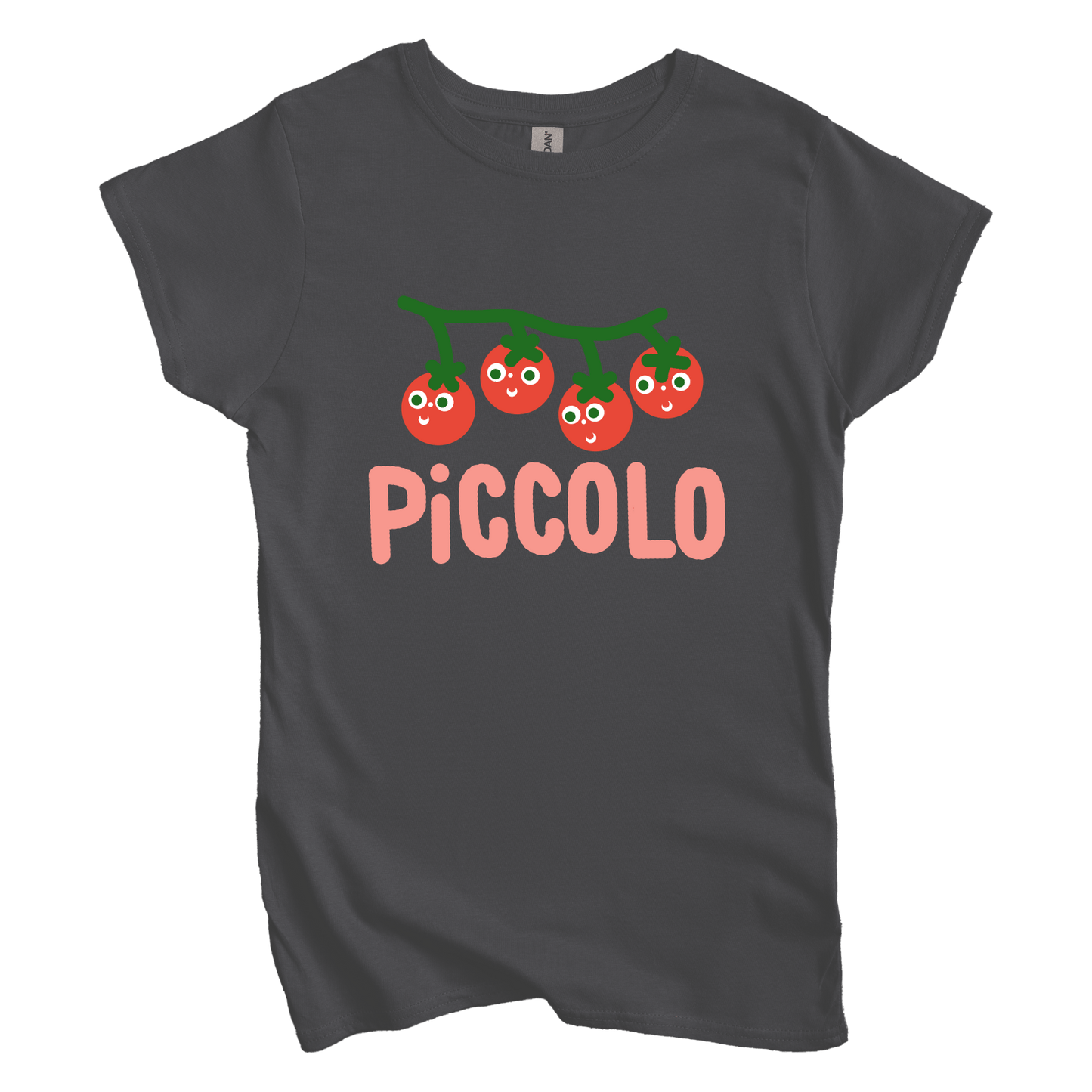 T-Shirt M / Charcoal Piccolo: Longoland Women's Tee