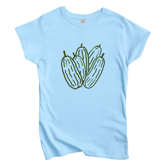 T-Shirt S / Light Blue Pickles Women's Tee