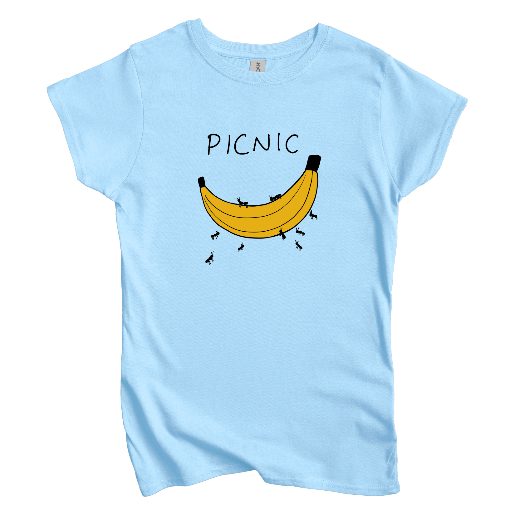 T-Shirts S / Light Blue Picnic: Woblylines Women's Tee