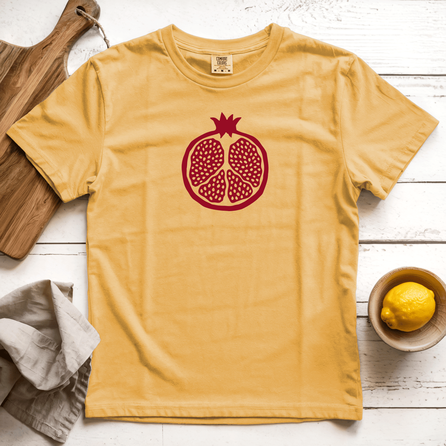 T-Shirts Mustard / S Pomegranate