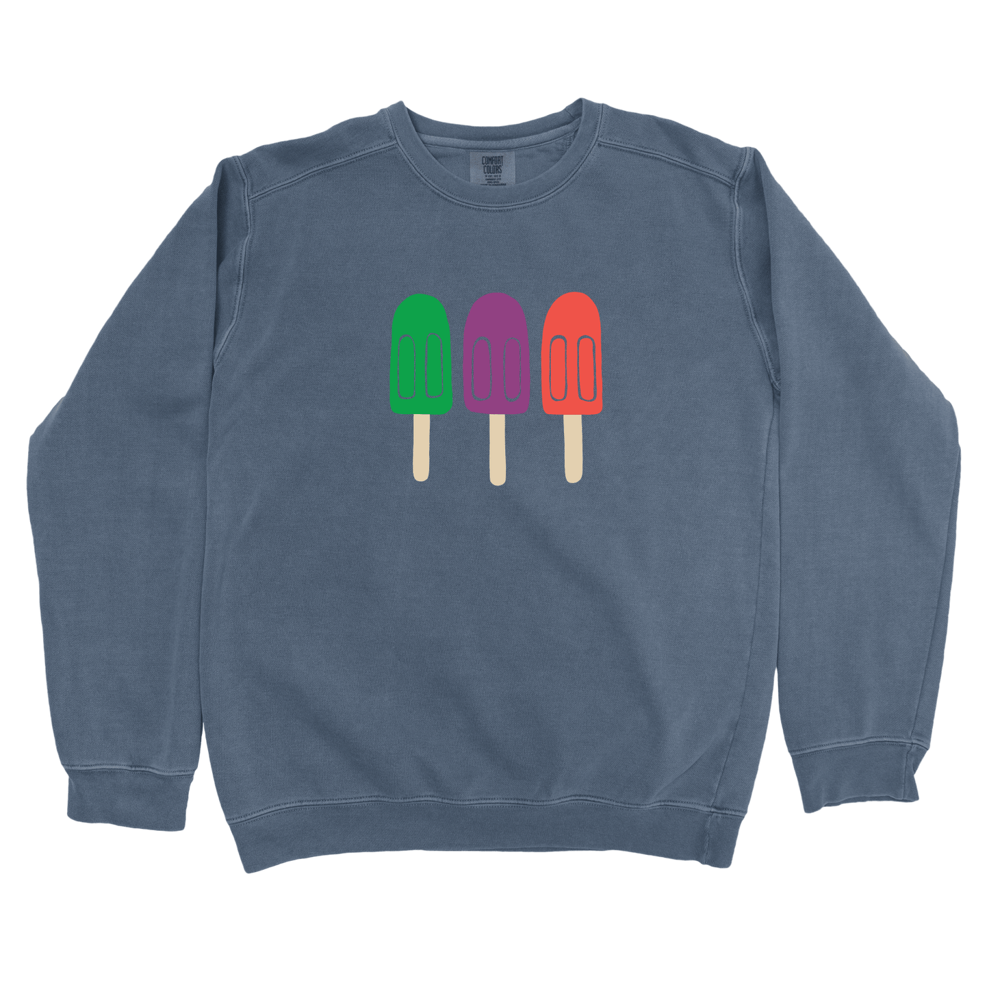 Sweatshirt Denim / S Popsicles Sweatshirt