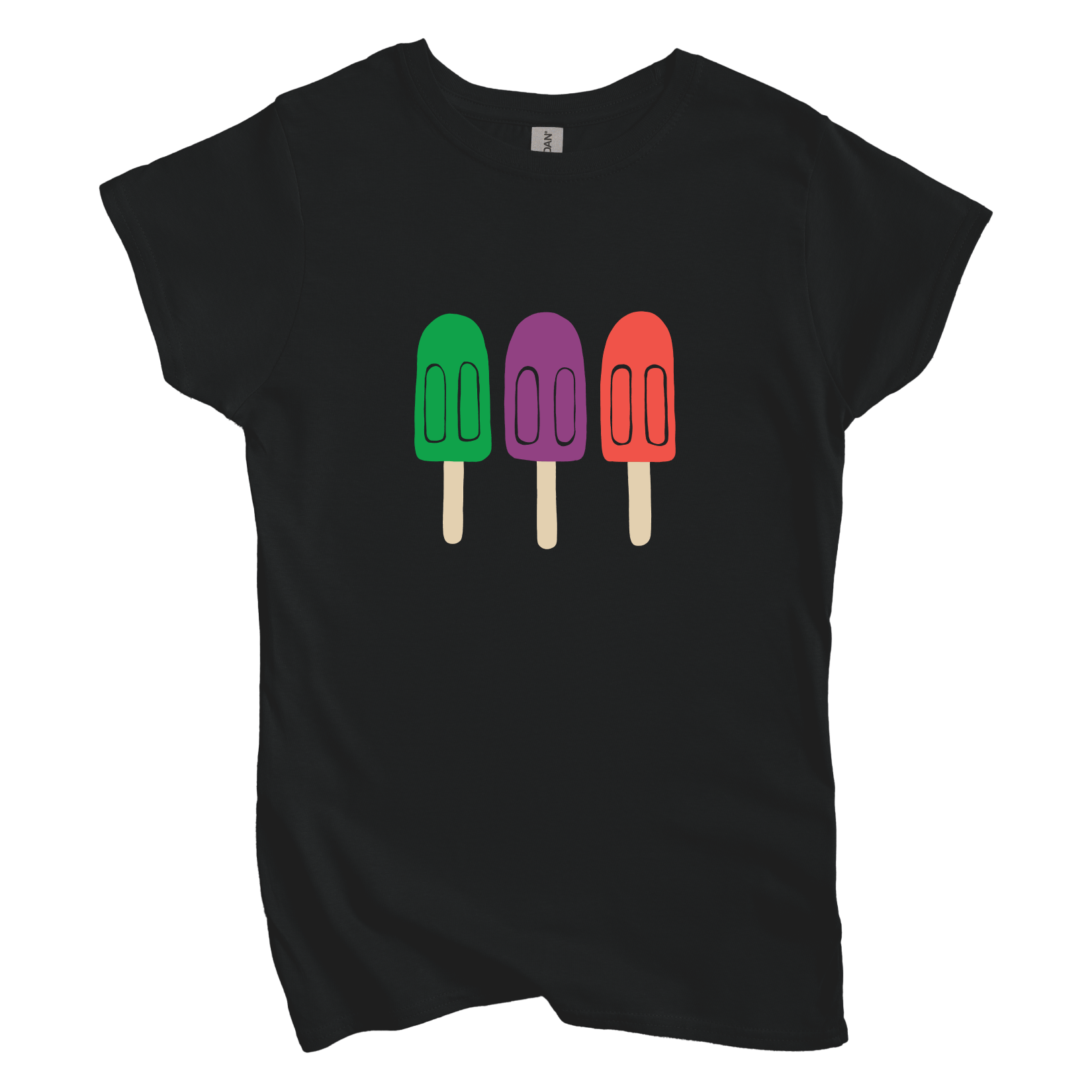 T-Shirt S / Black Popsicles Women's Tee